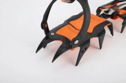 12 dentes de gelo neve crampons anti-deslizamento escalada pinça sapato cobre picos de aço inoxidável neve skid sapato capa crampon - Image 5