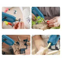 Lithium Ion Cordless Derretimento Glue Gun Hot Glue Gun, 10 Bastões de Cola para Artes e Ofícios Projetos, Selagem, Reparação Rápida, 3.6V - Image 2
