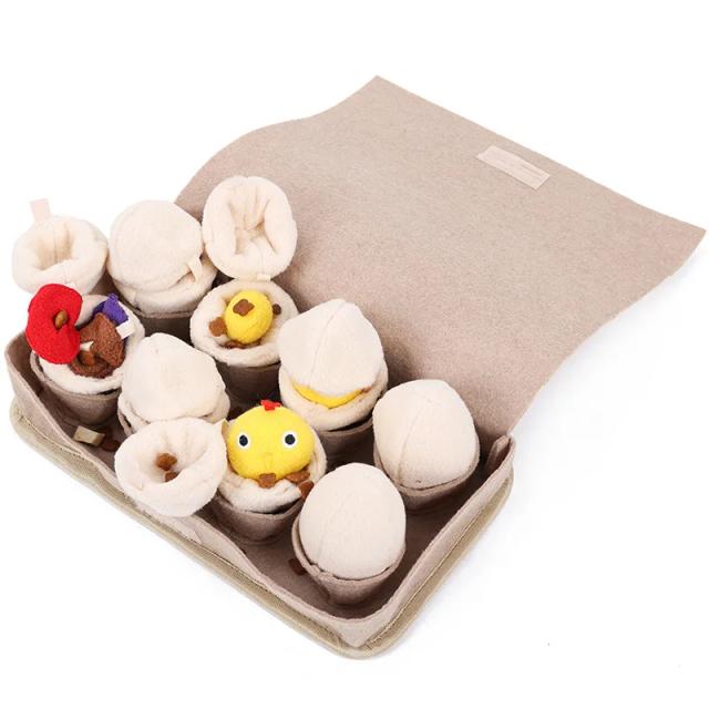 Esteira Interativa Atuban para Cães: Alimentação Lenta com Brinquedos de Quebra-Cabeça e Ovos de Pelúcia para Estímulo Mental