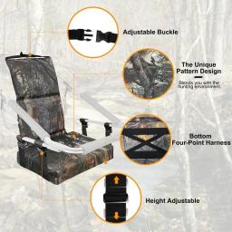 Universal Tree Stand Seat Substituição, Cadeira Almofada, Cadeira Acessórios, Hunting Utility - Image 4