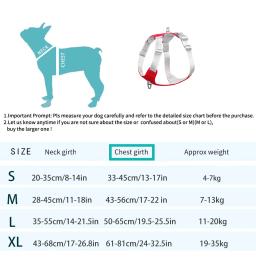 Coleira e colete para cachorro de tamanho grande, médio, respirável, ajustável, nylon, reflexivo, peitoral para pet, labrador, doberman - Image 6