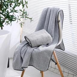 Toalhas De Banho De Microfibra Espessada Para O Corpo, Toalha De Secagem Rápida Para Esportes De Ginástica, Robe De Banho, Absorvente, Banho De Sol Na Praia - Image 2