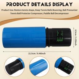 Pressão De Bola De Tênis Manter Recipiente De Reparação, Forma Restaurar Bounce, Proteger Pressurizador Saver - Image 6