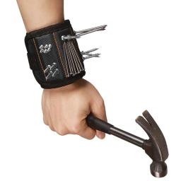 Correia magnética para pulseira, Saco de pulso magnético forte Ferramenta multifuncional, Prego de sucção - Image 3