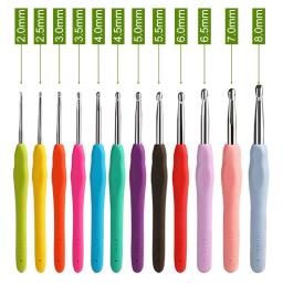 Conjunto de ferramentas de costura de fio de artesanato portátil acessórios de tricô mão ferramenta de crochê kite para iniciante diy bordado handwork costura - Image 4