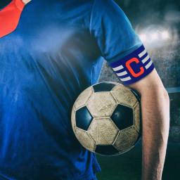 Braçadeira ajustável do capitão do futebol para adultos e jovens, banda confortável e durável futebol para capitães de equipe - Image 4