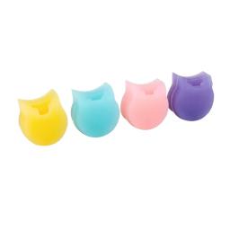 4 pçs/set tubo preto colorido redondo polegar almofada silicone macio bocal tampas para clarinete madeira acessórios de proteção musical - Image 3