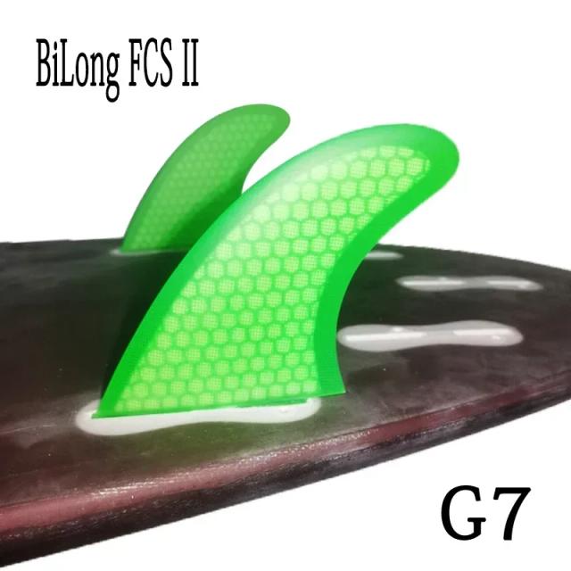 Bilong Barbatanas FCS II Fibra de Carbono G3 G5 G7 Conjunto Duplo 2 Peças