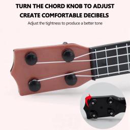 Ukulele soprano 4 cordas para iniciantes e crianças, aprendendo violão, instrumentos musicais - Image 5