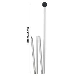 Telescópica Liga de Alumínio Stand Canopy Polos, Tent Pole, Abrigo para Tarp, Hastes Dobráveis, Camping, 1.7m - Image 5