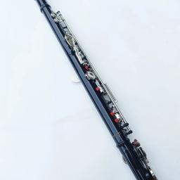 Japão 212 preto 16 buracos flauta instrumento de sopro fechado chave adicionar a chave e c tom niquelado concerto flauta com caixa de música - Image 3
