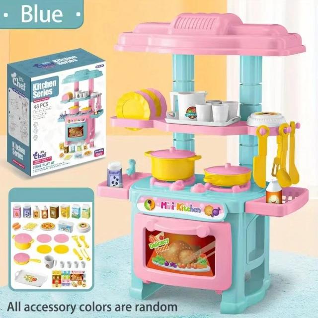 Mini Cozinha Brinquedo Infantil Simulado Cozinhar 19 Peças