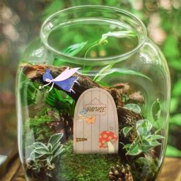 Madeira Fariy Porta Pingentes para DIY, Mini Paisagem, Ornamentos para Casa, Decorações de Jardim, Pintura Suprimentos, Presentes para Crianças, 10 Pçs/lote - Image 5