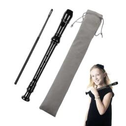 Flauta gravador com bolsa de transporte para crianças, instrumentos musicais, soprano, 8 buracos, descant, flautas - Image 1