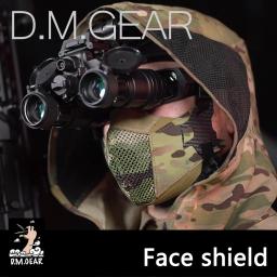 Equipamento de caça máscara facial tática anti-nevoeiro poeira caça proteção engrenagem acessório airsoft confortável respirável ao ar livre - Image 5