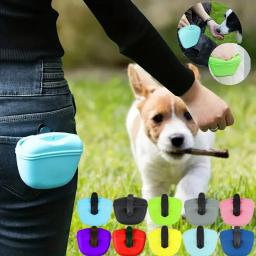 Silicone Pet Dog Training Waist Bag, Recompensa de comida portátil, Saco de armazenamento, Puppy Treat Pouch com clipe magnético, Pet Outing Supplies - Image 1