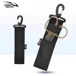 Mergulho Tesoura Capa Protetora, Aço Inoxidável, Capa Tática Exterior, Rotação 360 °, Fivela de Liberação Rápida, 1Pc - Image 1