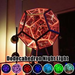 Creative Dodecahedron Art Lâmpada, Futebol colorido, Novidade Atmosfera Lâmpada, Acrílico USB, Decoração Home, Presente de aniversário - Image 2