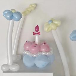 Chapéu de Aniversário para Crianças, Bolo Rosa e Branco Balão, Ativo Foto Adereços, Foto Adereços Suprimentos, Ins Aniversário, Bonito, peculiar - Image 2