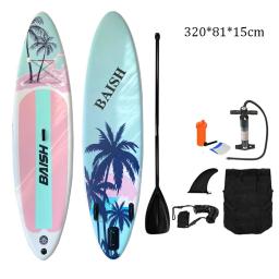Prancha SUP inflável para iniciantes, camadas duplas, SUP de pé, nova moda com acessórios, prancha de surf azul, 3,2 m, 2023 - Image 4