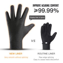 Luvas impermeáveis da motocicleta do tela táctil, Windproof, esportes, equitação, esqui, corrida, ciclismo, exterior, inverno, 3m - Image 2