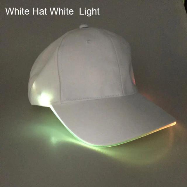 Boné de Beisebol com LED para Homens e Mulheres - Chapéu Brilhante Ideal para Festas, Clubes, Hip Hop e Golfe