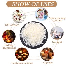 Floco de cera de soja natural 50/100/250/500/1000g, para velas artesanais diy, artesanato, vela perfumada sem adição, kit de fabricação de matéria-prima - Image 3