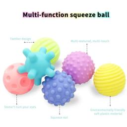 Bebê brinquedos mãos tocar bola sensorial brinquedo infantil chocalho massagem kawaii macio bola tátil desenvolvimento para bebês - Image 3