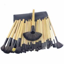 32 PCS Pincel de Maquiagem Make Up Pincéis Profissional de Conjunto de Pincéis de Maquiagem + Bolsa de Couro Preto - Image 2
