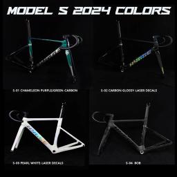 Estrutura aerodinâmica de carbono moldada EPS HYGGE MODELO S CARBON FRAME, equipada com guiador aerodinâmico AERONE recém-ligado - Image 1