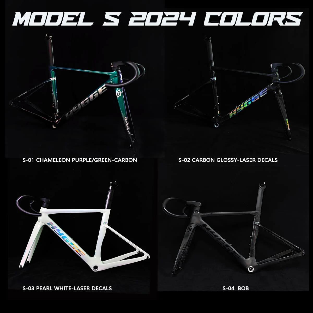 Estrutura aerodinâmica de carbono moldada EPS HYGGE MODELO S CARBON FRAME, equipada com guiador aerodinâmico AERONE recém-ligado - Image 1