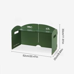 Fogão a gás de quatro dobras Windproof Screen, pára-brisa dobrável, portátil, camping, piquenique, cozinhar, queimador, escudo de vento para churrasco - Image 5