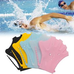 Luvas de Treinamento de Resistência à Água para Crianças e Adultos Luvas De Natação Webbed Luvas De Silicone Luva De Mergulho De Natação Luvas De Treinamento De Natação - Image 1