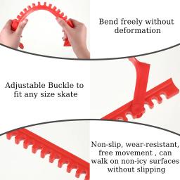 Plástico Ice Skate Guardas para Hóquei ou Patinação Artística Entusiastas, fácil de instalar, 2PCs - Image 3