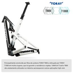 Lexon Flyer-Full Suspensão MTB Bike Frame, Super Leve, Mountain Ciclismo, Conjunto de Molduras, Aumentar, Peças da bicicleta, 29er, 2.35 Pneu, 148 - Image 2