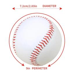 Game Training PVC Baseball Ball para adultos e crianças, bola de borracha dura, espuma sólida, Bouncy Ball, ao ar livre - Image 6