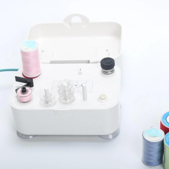 Máquina de Costura Automática com Enrolador de Bobina e Suporte de Linha Portátil