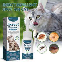 Agente anti-pulgas para animais de estimação, repelente de insetos para gatos e cães, limpeza de piolhos e carrapatos in vivo - Image 2