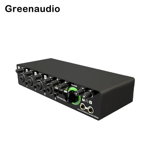 GAX-MD44 Interface de Áudio Profissional para Podcast e Gravação de Instrumentos Musicais