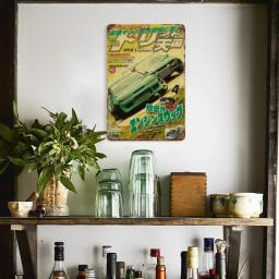 Vintage Metal Tin Sign, Cartaz de Carro, GTR Sport Cars, Manga AE86, Placa Clube, Quarto de Casa, Quarto Arte, Wall Decor, Pratos Retro - Image 4