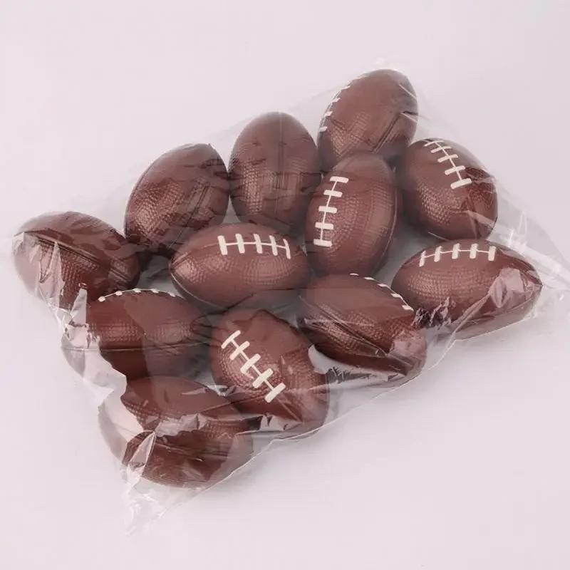 Mini bola de rugby não inflável para crianças, pequeno futebol americano, brinquedos anti-stress de futebol, jogo, 1 pc, 2pcs - Image 1