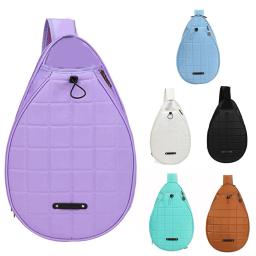 Saco de raquete de badminton crossbody saco de tênis multi-uso tecido de poliéster resistência ao rasgo viagem diária - Image 5