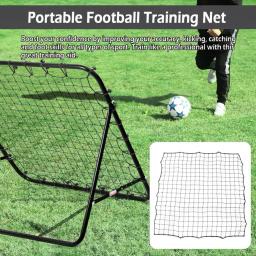 Futebol Rebounder portátil para Iniciante, Futebol Equipamento De Treino, ângulo Ajustável, Net com 20 Cordas Elásticas - Image 6
