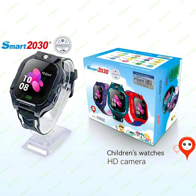 Relógio Inteligente Infantil 2024 SOS GPS Câmera Chat de Voz Tela Colorida