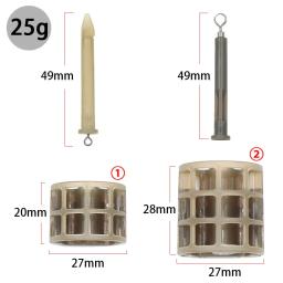 Gaiola para isca de pesca, 25g ou 30g, método de ajuste, alimentador, isca de carpa, armadilha, cesta de peixes, lança anti-emaranhado para equipamento de alimentação, equipamento de peixe - Image 2