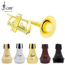 Slade mini abs trompete semi-fechado mudo amortecedor silenciador trompete peças de prática acessórios de instrumento de vento de bronze - Image 1