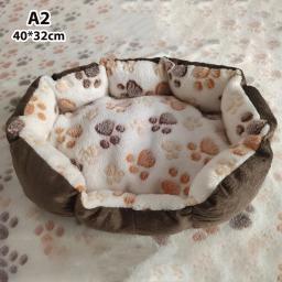Almofada macia do ninho do sono do luxuoso para animais de estimação, tapetes de cama, sofá quente, canil, cesta do sono, cães pequenos, gato, cachorro, casa grande, pequena - Image 3