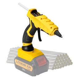 Pistola de cola quente elétrica sem fio, Reparação de soldagem, DIY Tool, Fits Dewalt, Milwaukee, Bateria Makita, 7mm Sticks, 30pcs - Image 1