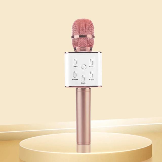 Tanalaz K20 Microfone de Karaokê Bluetooth Sem Fio com Luz LED para Festas