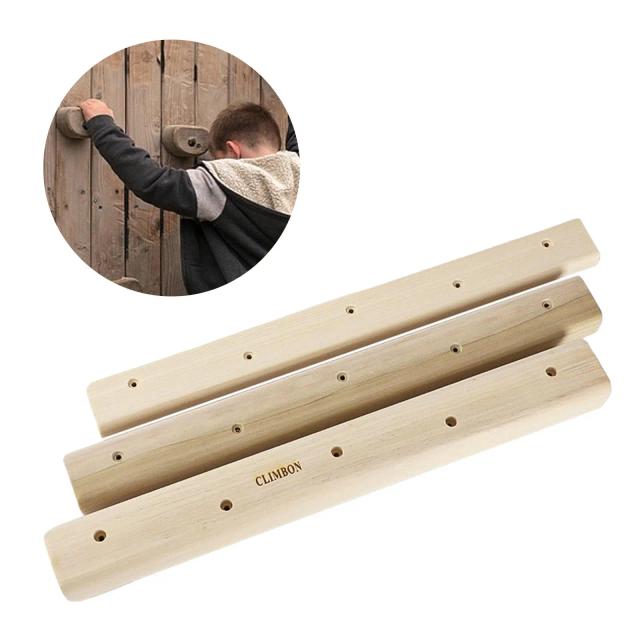Placa de Treinamento de Escalada em Madeira com Conjunto de Suporte - Equipamento Portátil com 3 Peças